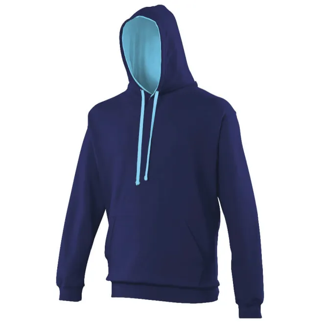 Stand out with our contrast hoodies, perfectly accented colours.