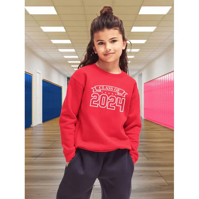 The perfect keepsake for school leavers, this junior sweatshirt combines comfort and style with a personalised touch.