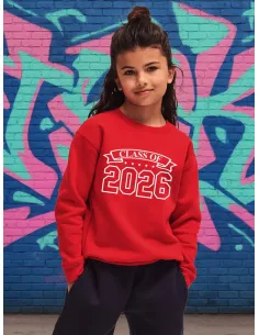 The perfect keepsake for school leavers, this junior sweatshirt combines comfort and style with a personalised touch.