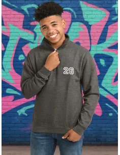 Leavers ¼ zip sweatshirt