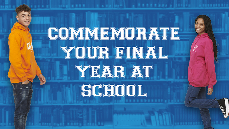 Commemorate your final year at school with a leavers hoodie