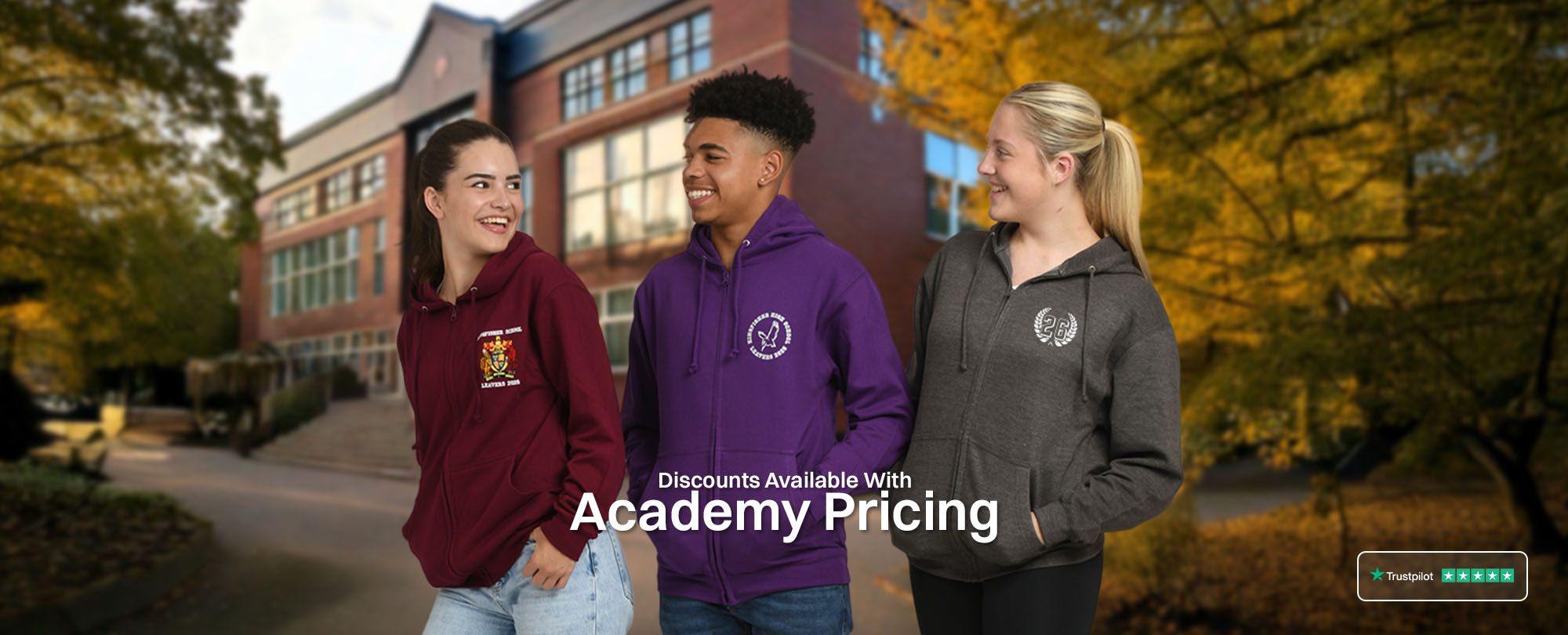 Leavers and Trips hoodies - create your design and get a price here